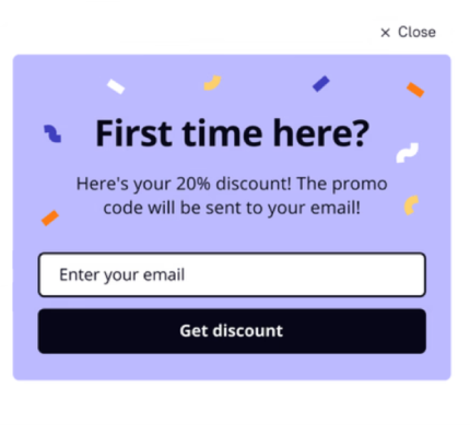 CRO pop-up